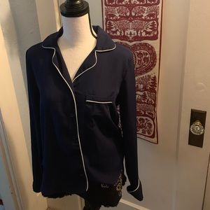 Vintage Style Pajama Blouse